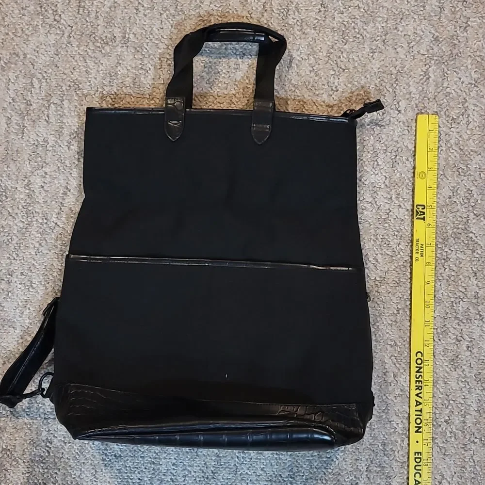 BEIS Black Travel Backpack Tote